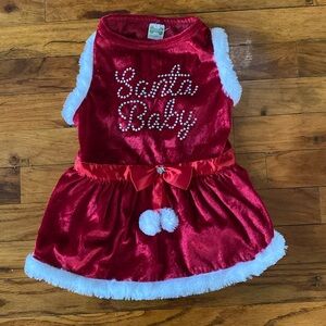 Santa baby dog dress